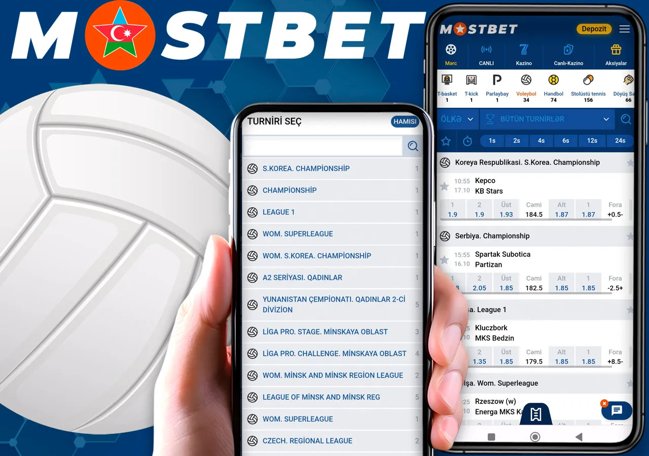 Voleybol üçün müxtəlif mərc seçimləri